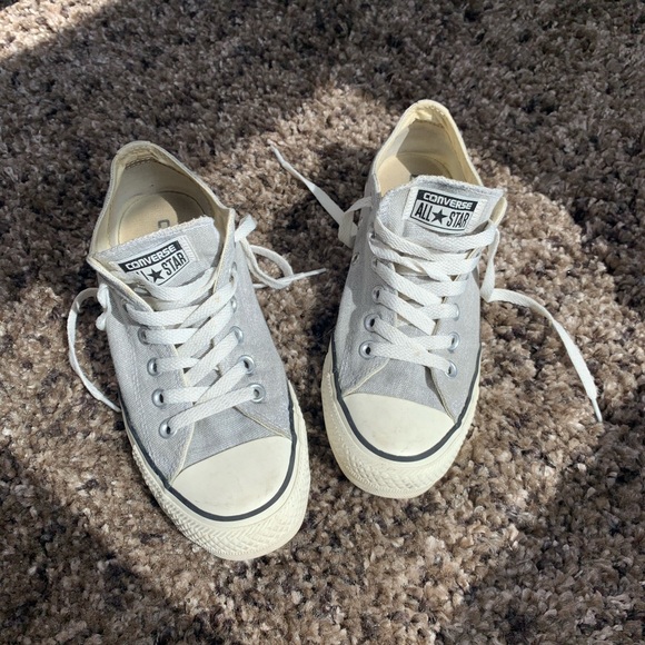 Converse Shoes - Converse Gray Low Tops